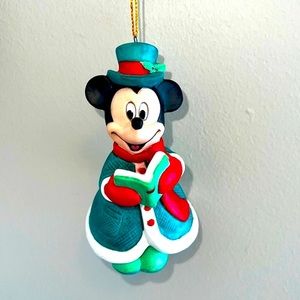 Mickey & Co Mickey Caroler Bell Hanging Christmas Ornament
